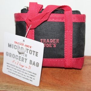 Trader Joe's Black and Red Micro Tote